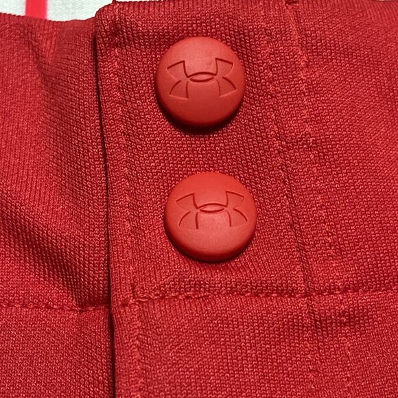 🥎Under Armour Red Cropped Softball Pants Juniors M NWT! 🥎 - Picture 8 of 12